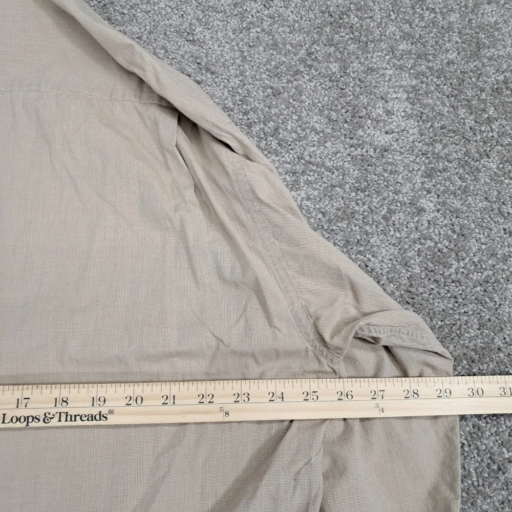 Croft‎ & Barrow Corporate Casuals Mens XL Tan Cotton Button Down Shirt